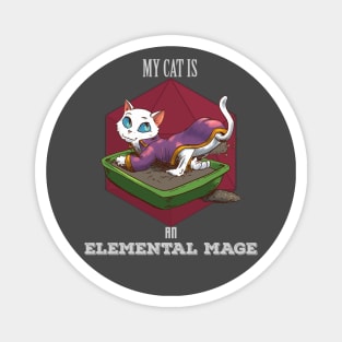 RPG cat elemental mage Magnet